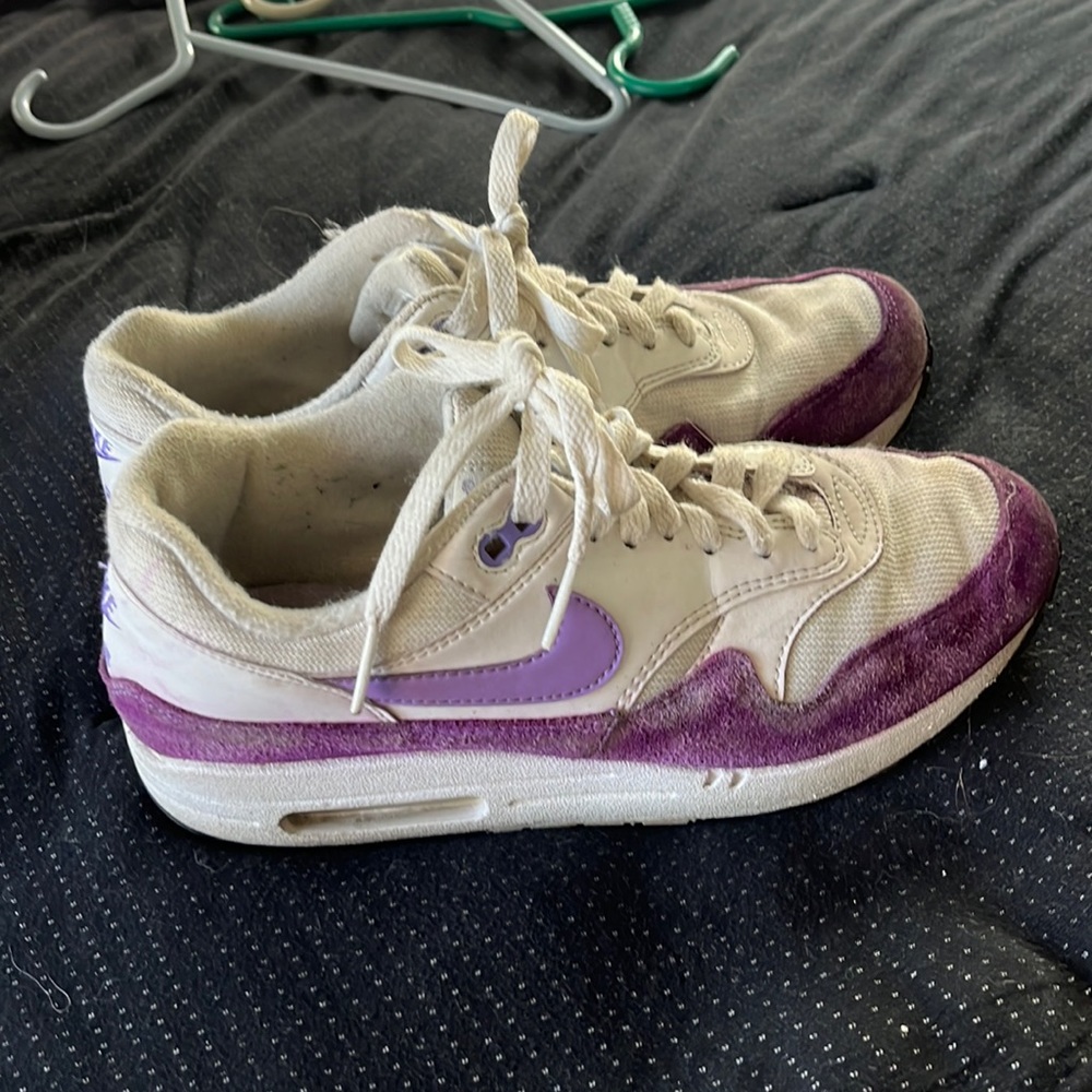 Heavily worn Nike shoes